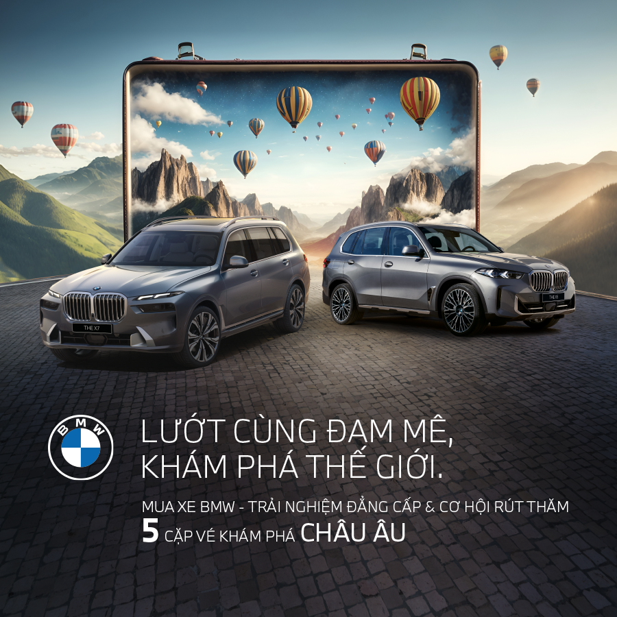 LƯỚT CÙNG ĐAM MÊ, KHÁM PHÁ THẾ GIỚI KHAI XUÂN NHƯ Ý VỚI CƠ HỘI DU LỊCH CHÂU ÂU CÙNG BMW.