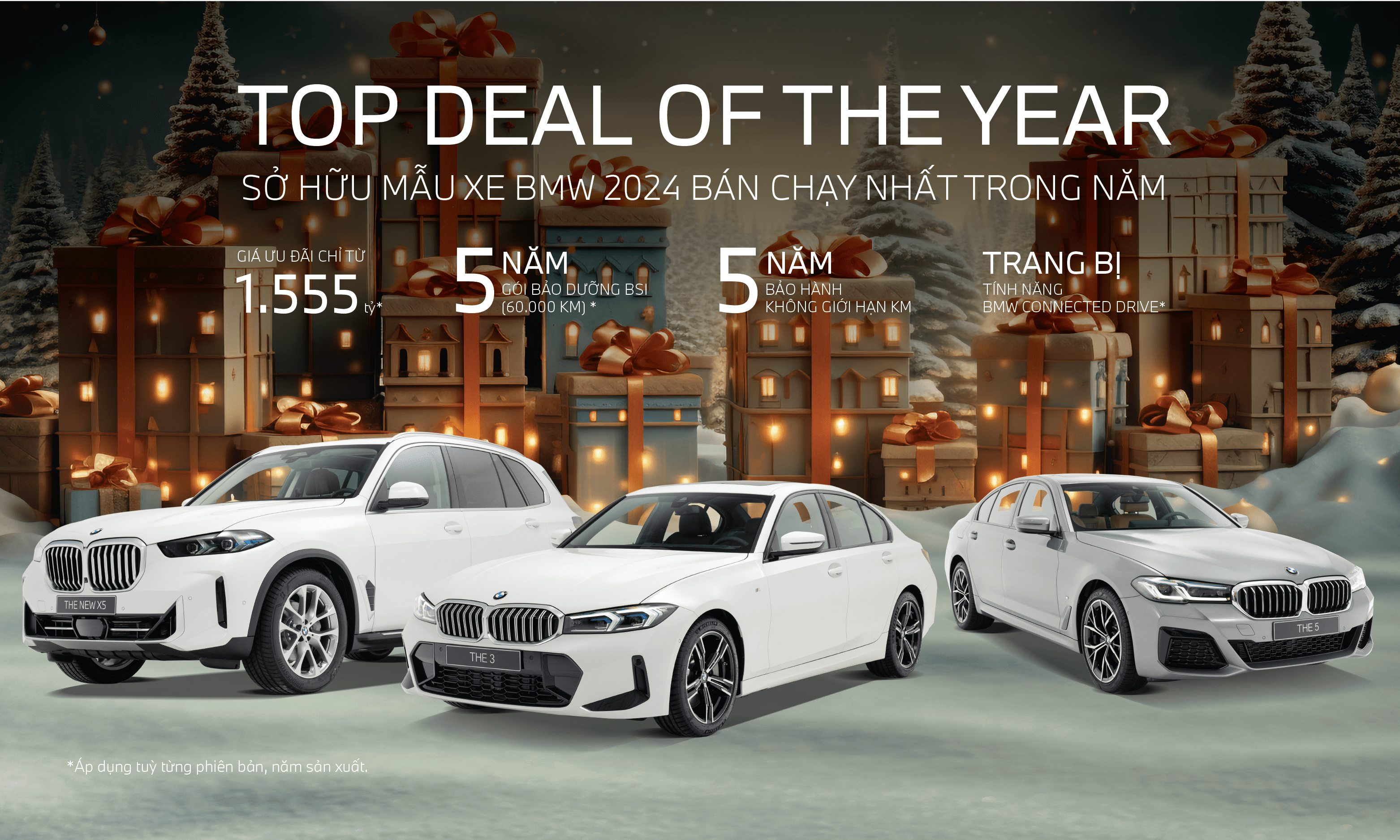 TOP DEAL OF THE YEAR - SỞ HỮU MẪU XE BMW VỚI ƯU ĐÃI ĐẶC BIỆT